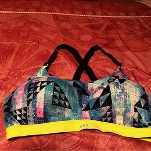 VSX Victoria Secret sports bra multi-color size 36D